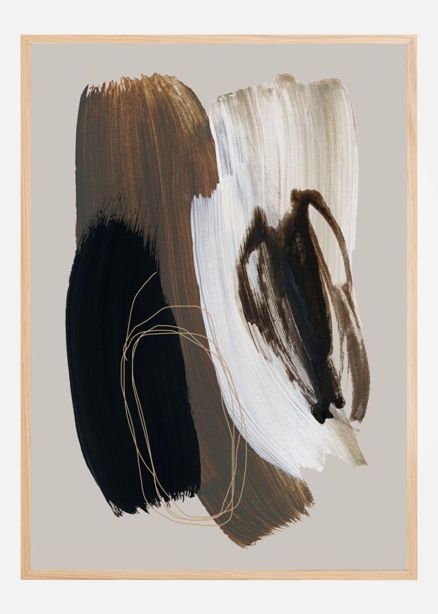Abstract Brush Strokes 108X Plagát