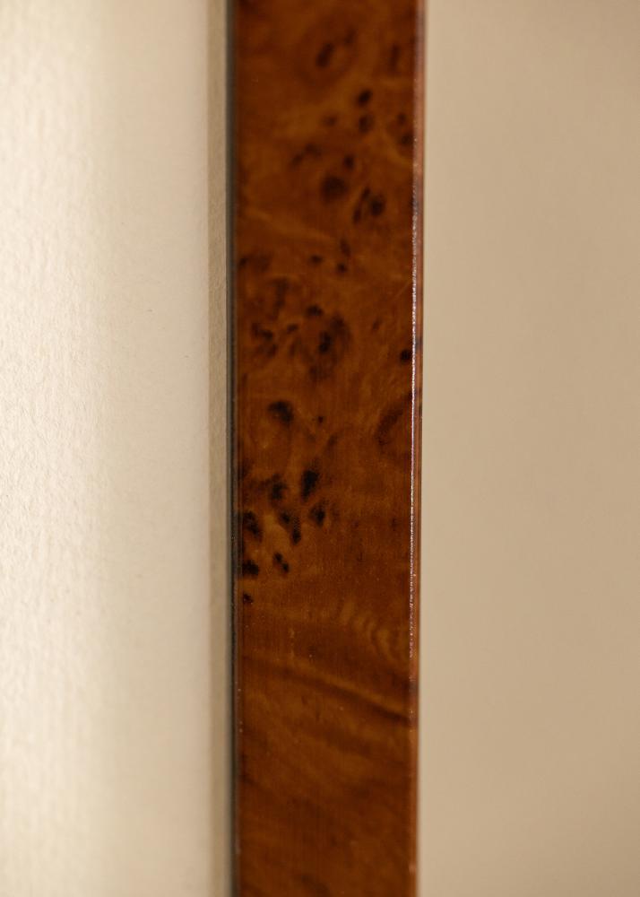 Rám Ares Burr Walnut 28x35 cm - Passepartout Biela 20x25 cm