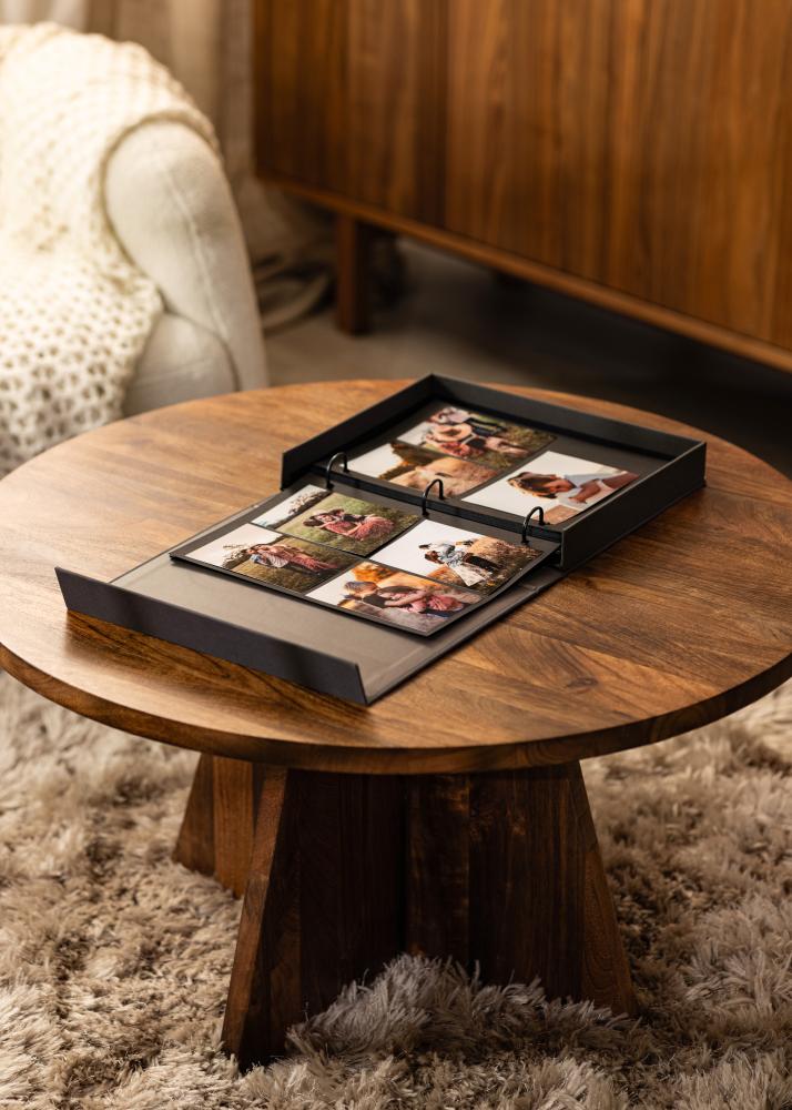 KAILA PHOTO Album Black - Coffee Table Photo Album (60 Cierna Strany)