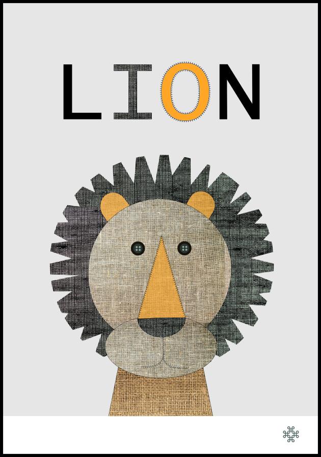 Fabric lion Plagát