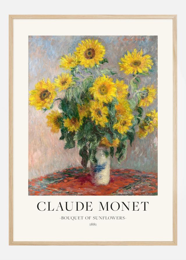 Claude Monet - Bouquet Of Sunflowers Plagát