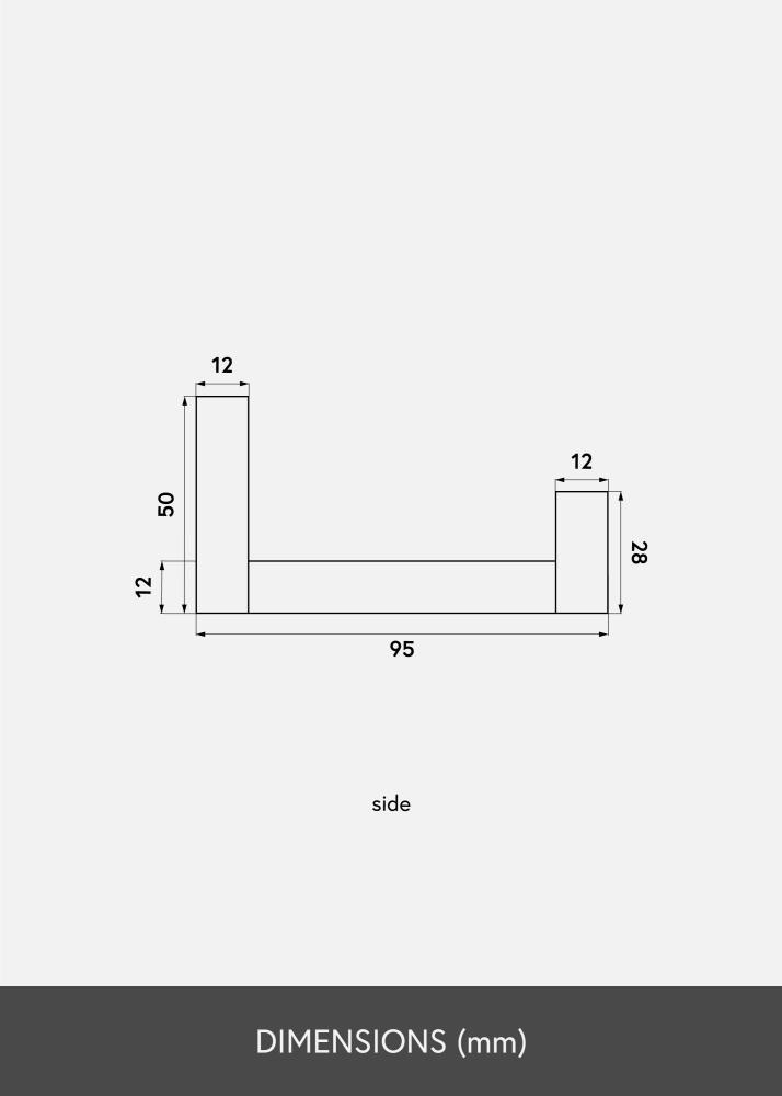 Polica na obrazy Biela 110 cm