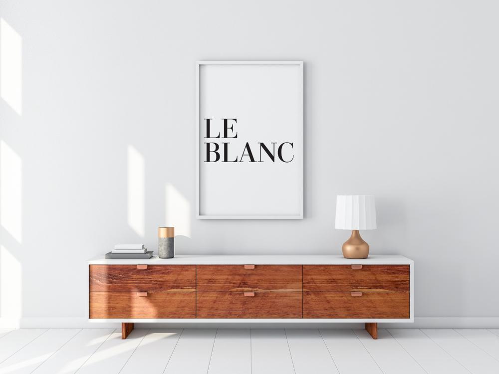 Le blanc Plagát