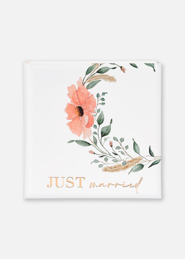 Just married Svadovný album - 30x31 cm (60 Biele Strany / 30 listov)