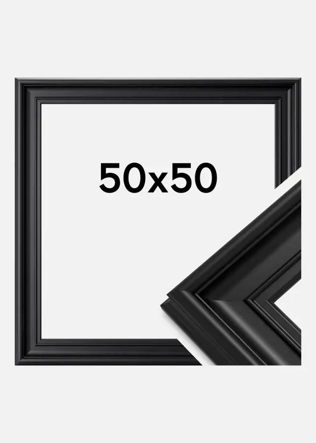 Rám Mora Prémium Akrylové sklo (Plexisklo) Cierna 50x50 cm