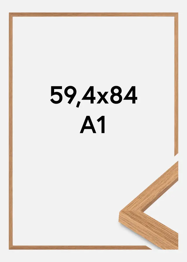 Rám Modern Akrylové sklo (Plexisklo) Teak 59,4x84 cm (A1)
