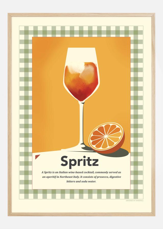 Spritz retro print Plagát