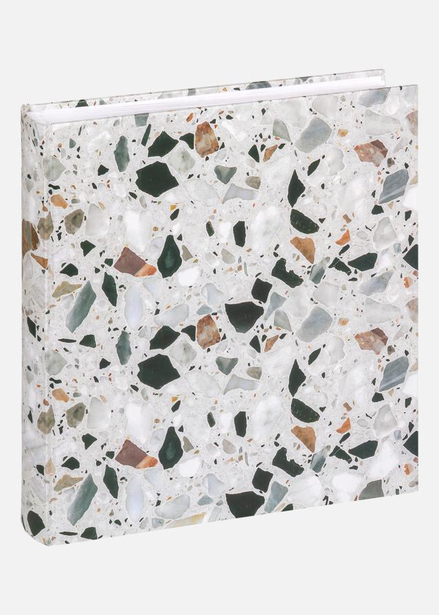 Terrazzo stone Album Cierna - 28x29 cm (60 Biele Strany / 30 listov)