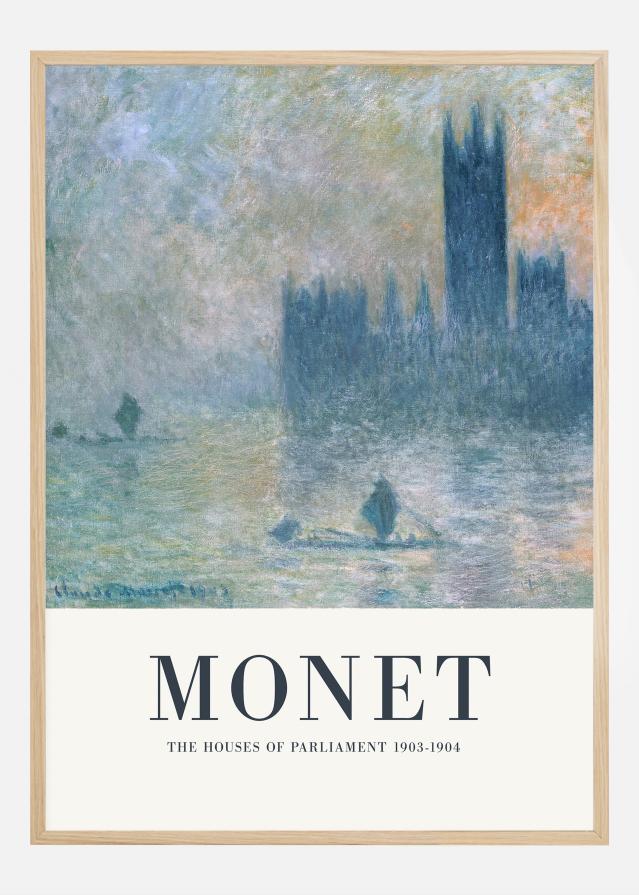 Claude Monet -The Houses of Parliament Plagát