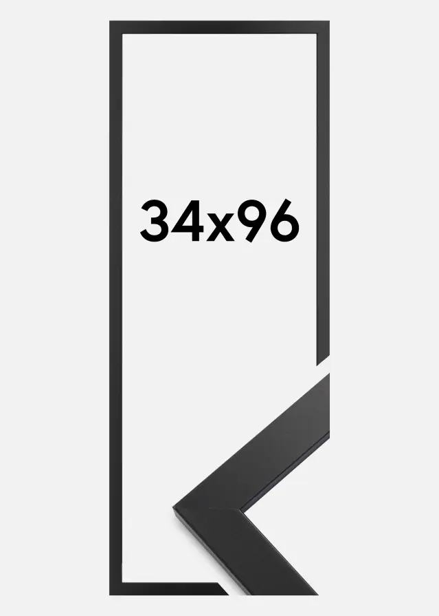 Rám Black Wood Akrylové sklo (Plexisklo) 34x96 cm