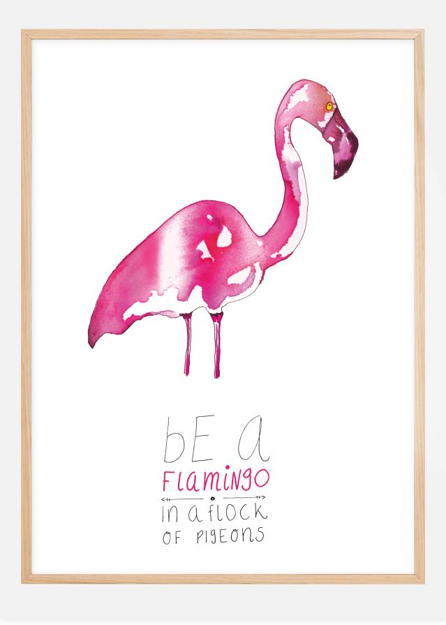 Be a flamingo Plagát