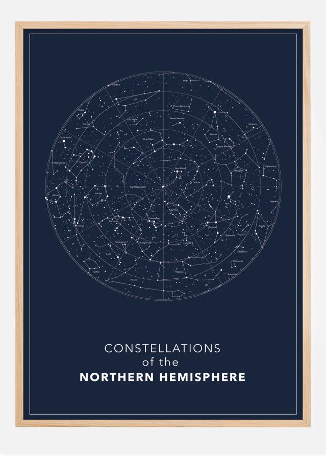 Northern hemisphere Dark Plagát