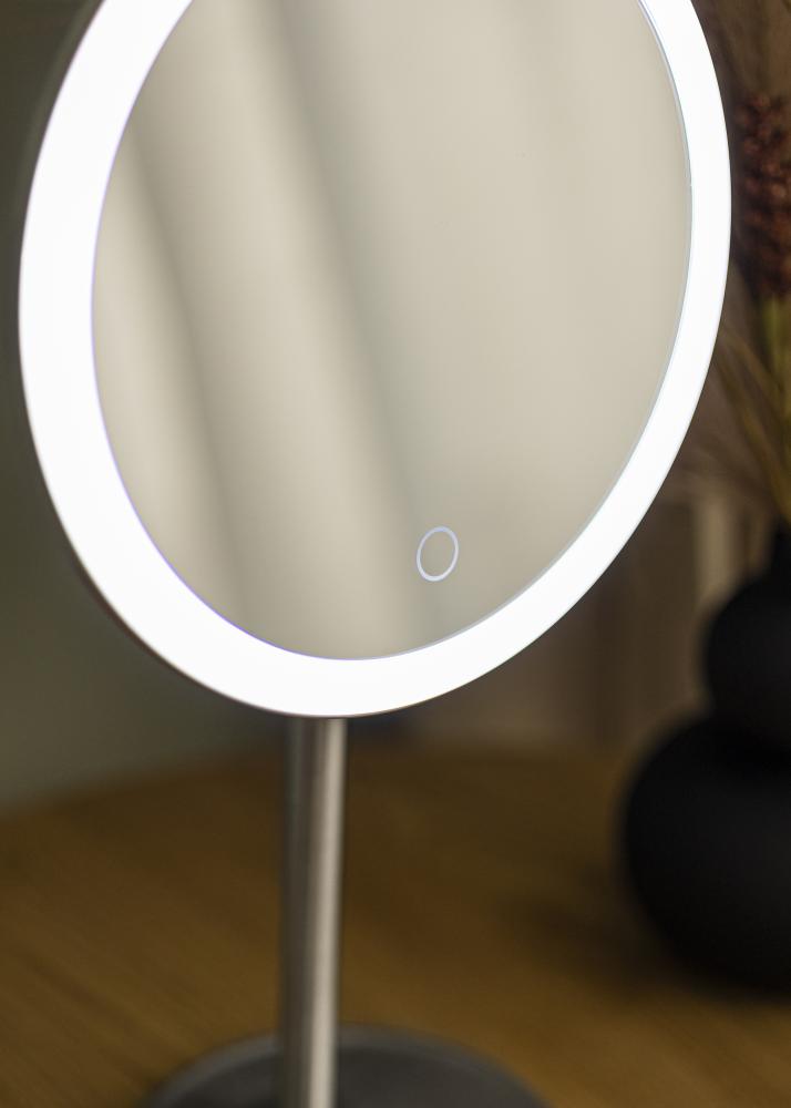 KAILA Kozmetické zrkadlo Pillar LED Magnifying 20 cm Ø