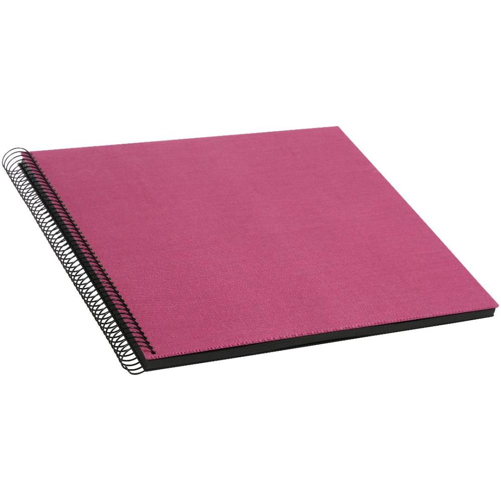 Bella Vista Špirálový album Fuchsia - 35x30 cm (40 Cierna Strany / 20 listov)