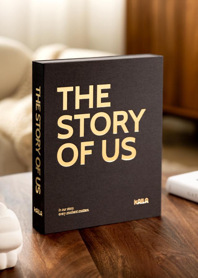 KAILA THE STORY OF US Creme - Coffee Table Photo Album (60 Cierna Sidor)