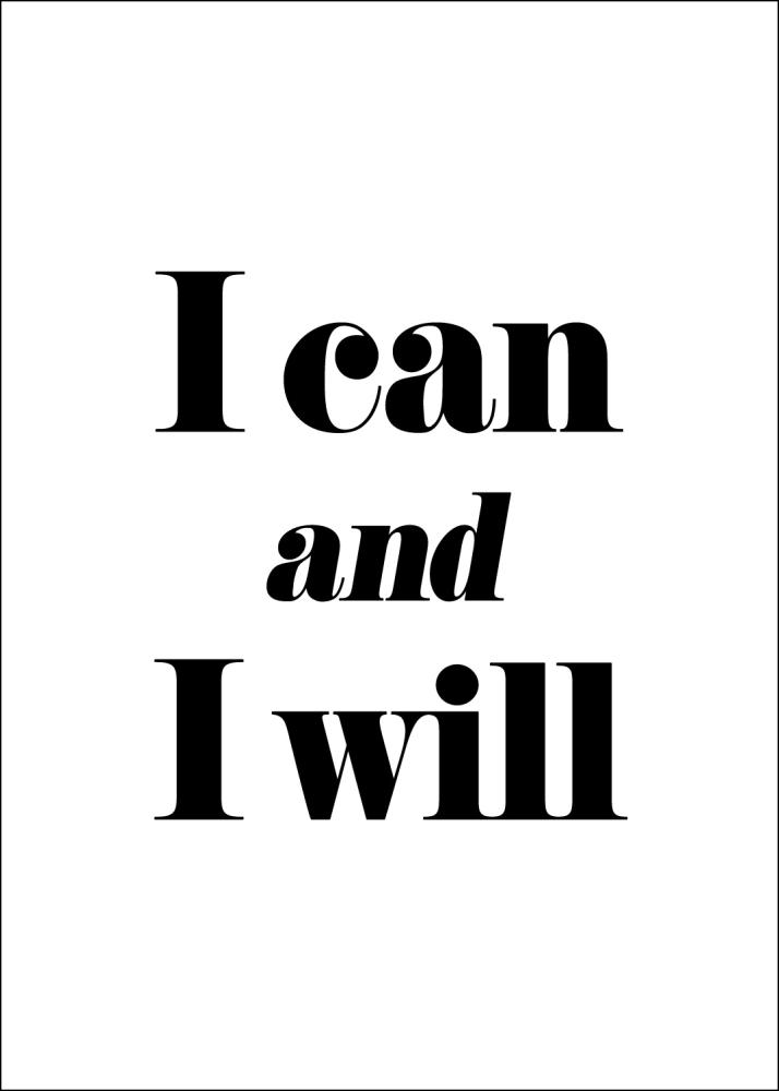 I can and I will Plagát