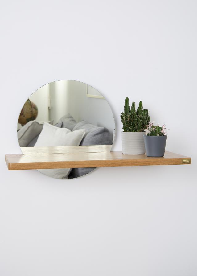 Zrkadlo Round Shelf 26x50 cm