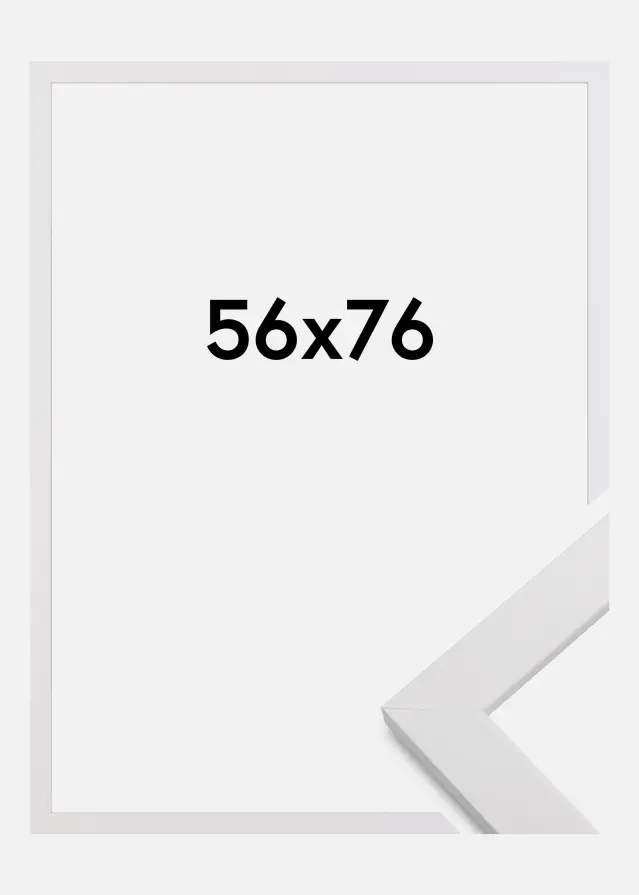 Rám White Wood Akrylové sklo (Plexisklo) 56x76 cm