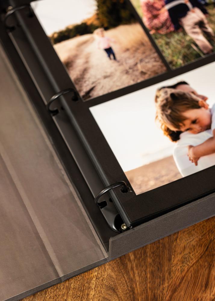 KAILA OUR LOVE STORY Black - Coffee Table Photo Album (60 Cierna Sidor)