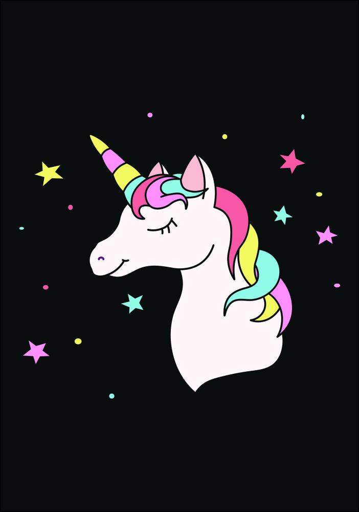 Unicorn Black Plagát