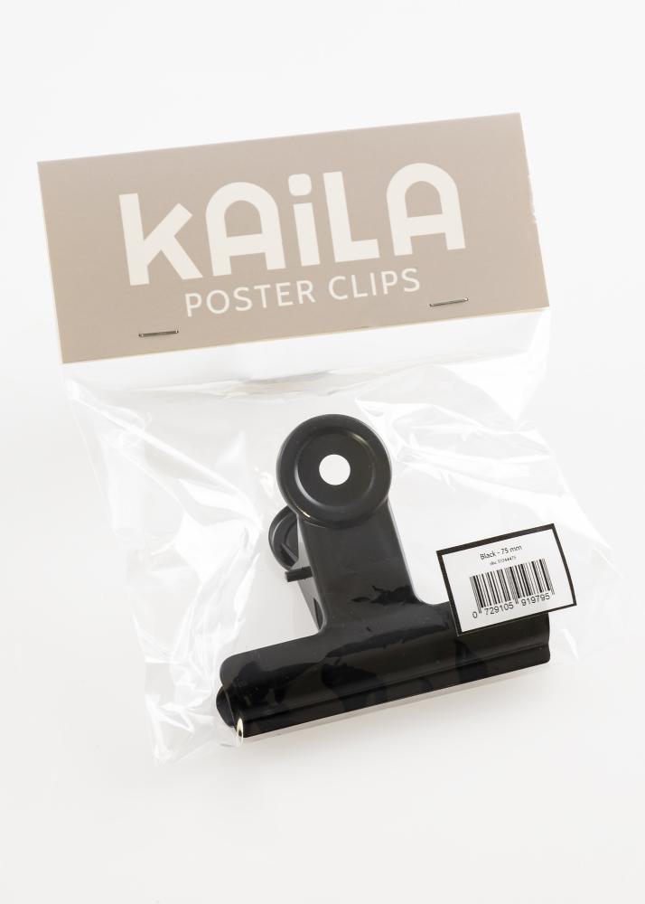 KAILA Plagát Clip Black - 75 mm