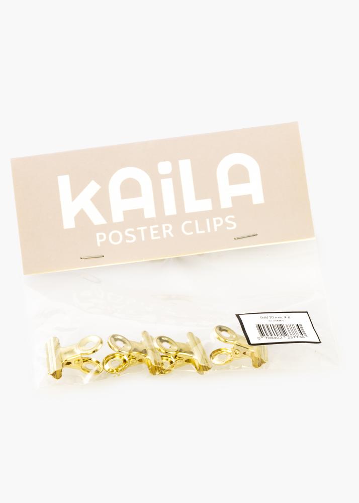 KAILA Plagát Clip Gold 20 mm - 4 ks