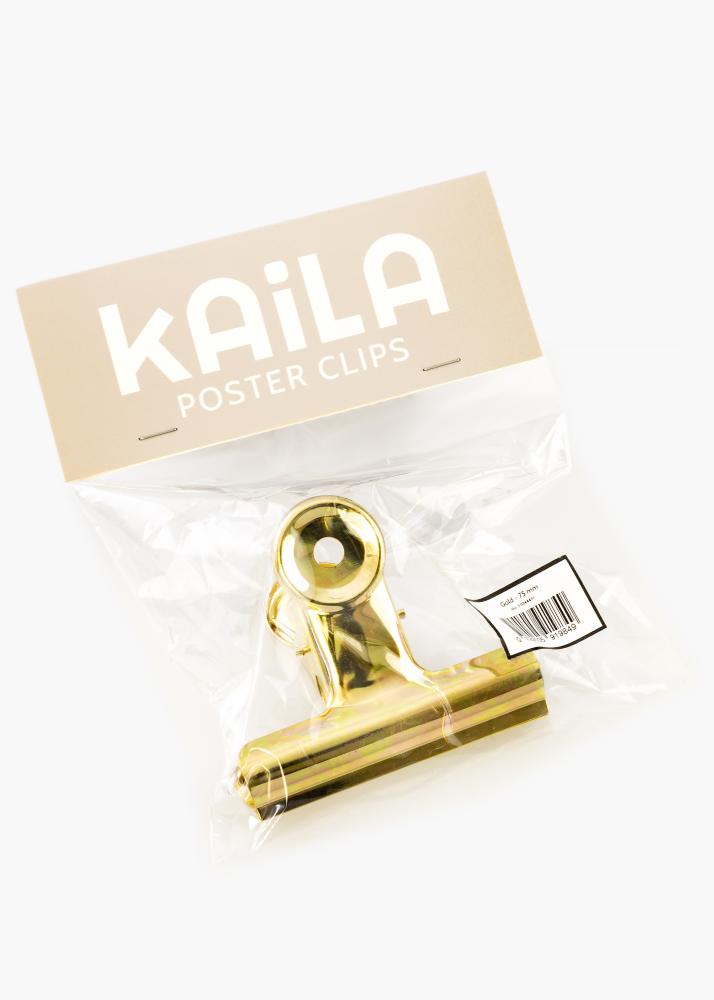 KAILA Plagát Clip Gold - 75 mm