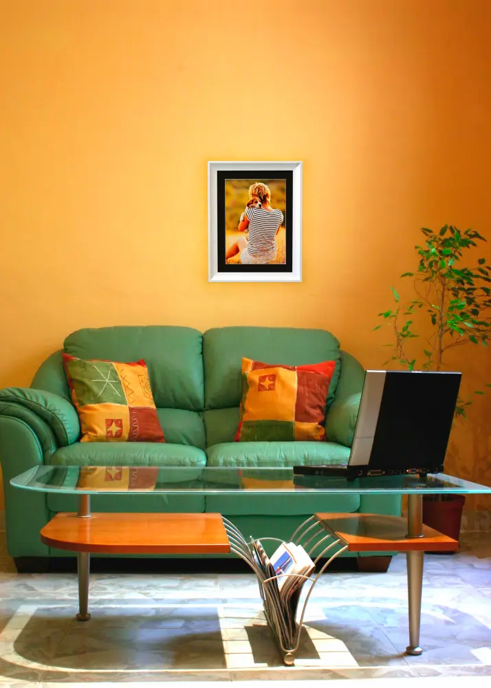 Rám Öjaren Biela 70x100 cm - Pasparta Cierna 62x85 cm