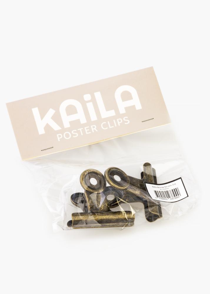 KAILA Plagát Clip Retro Bronze 50 mm - 2 ks