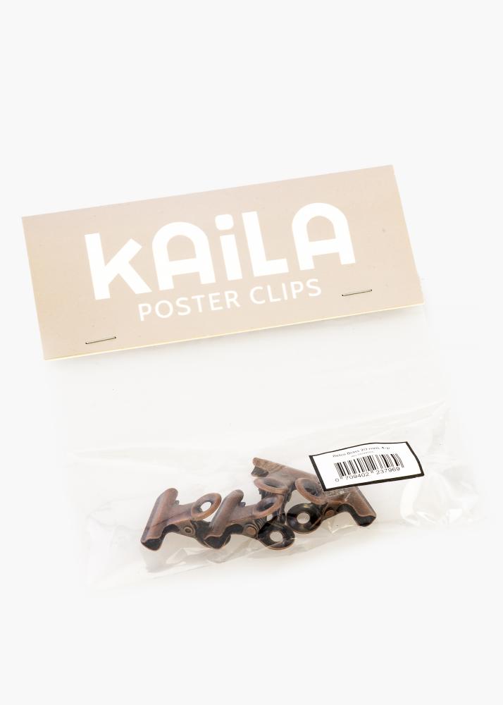 KAILA Plagát Clip Retro Brass 20 mm - 4 ks