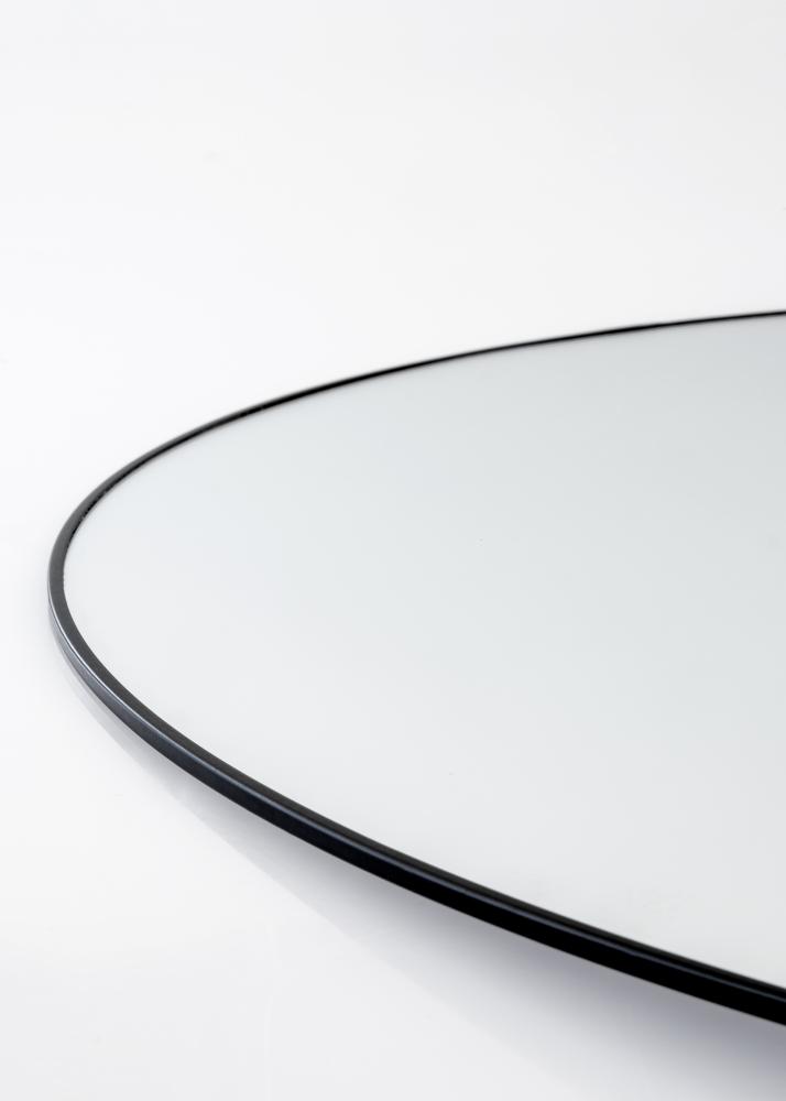 KAILA Round Mirror - Thin Black 100 cm Ø