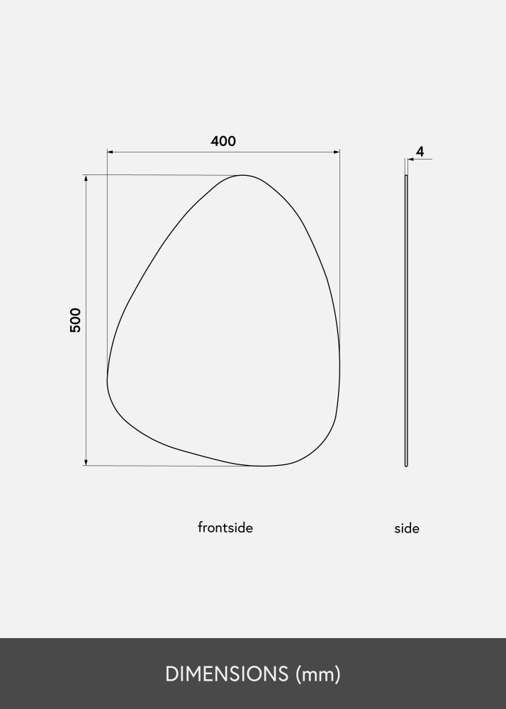 KAILA Zrkadlo Shape I 40x50 cm