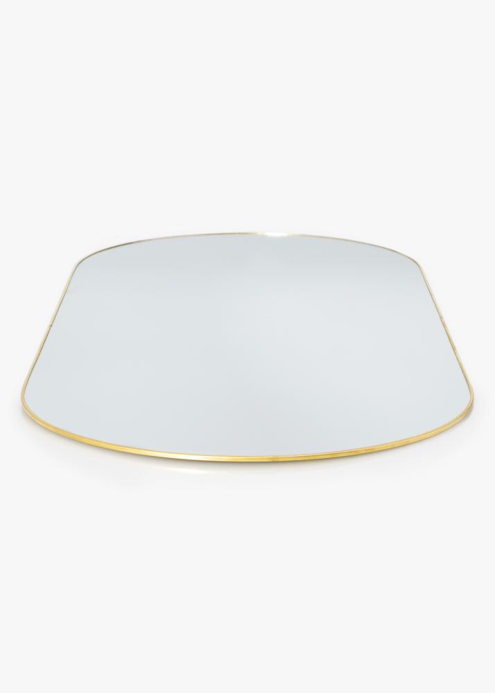 KAILA Oválny Mirror - Thin Brass 35x80 cm