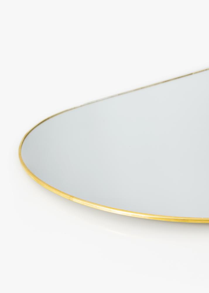 KAILA Oválny Mirror - Thin Brass 35x80 cm