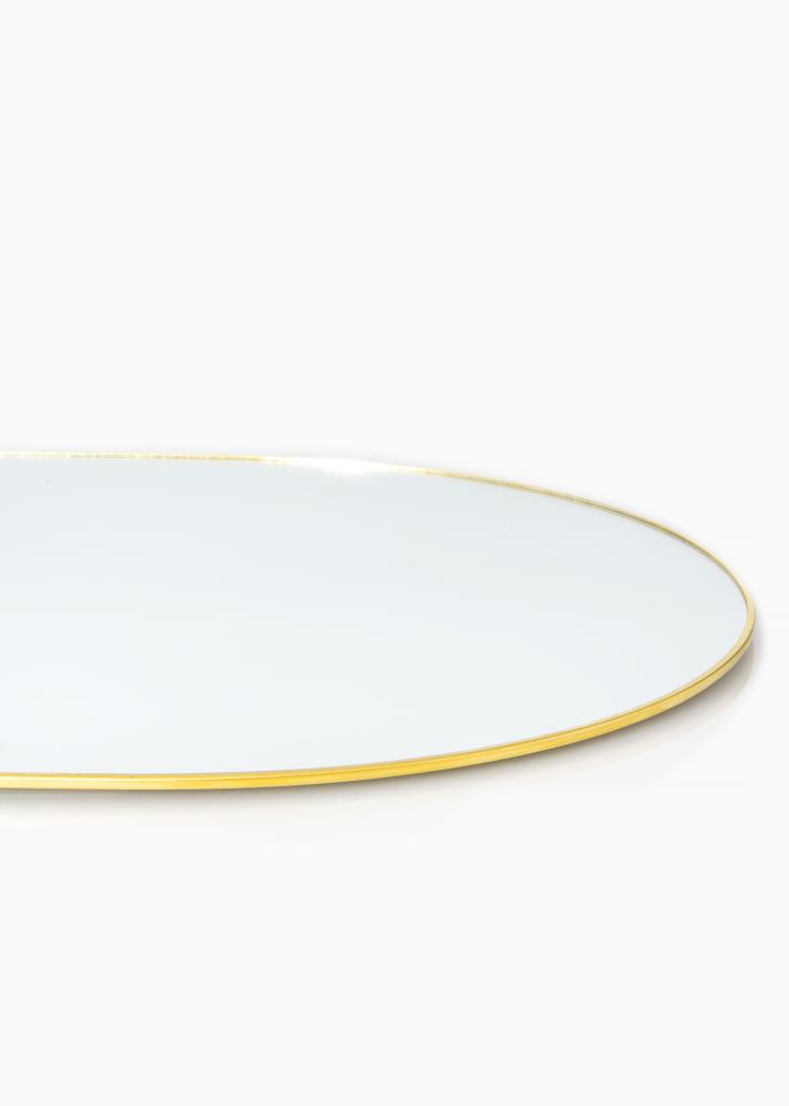 KAILA Oválny Mirror - Thin Brass 35x80 cm