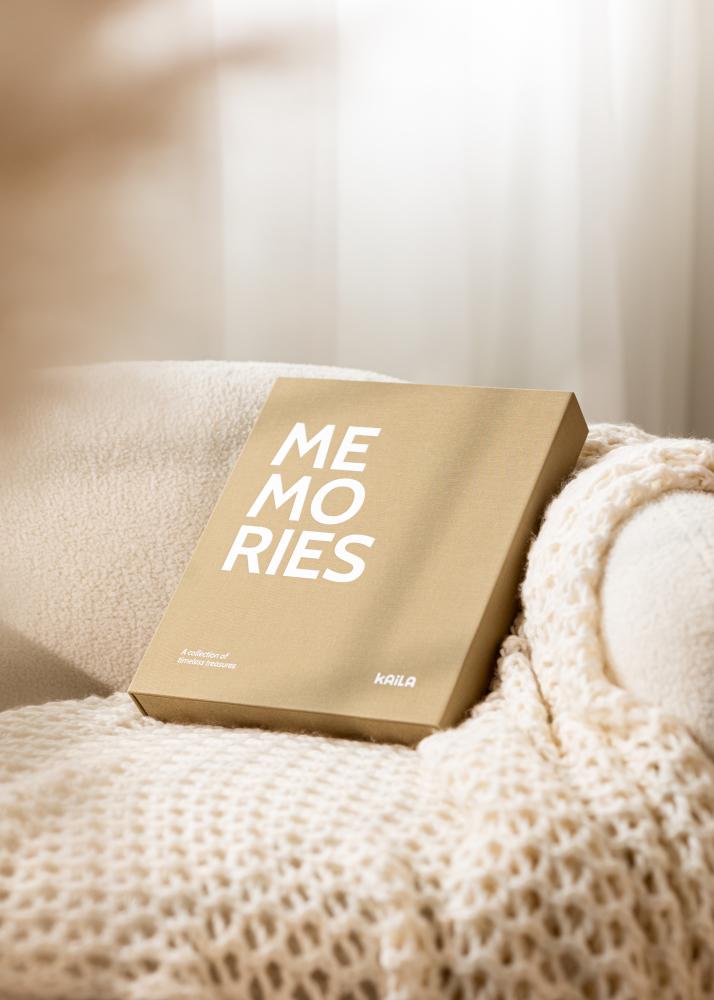 KAILA MEMORIES Vanilla - Coffee Table Photo Album (60 Cierna Strany)