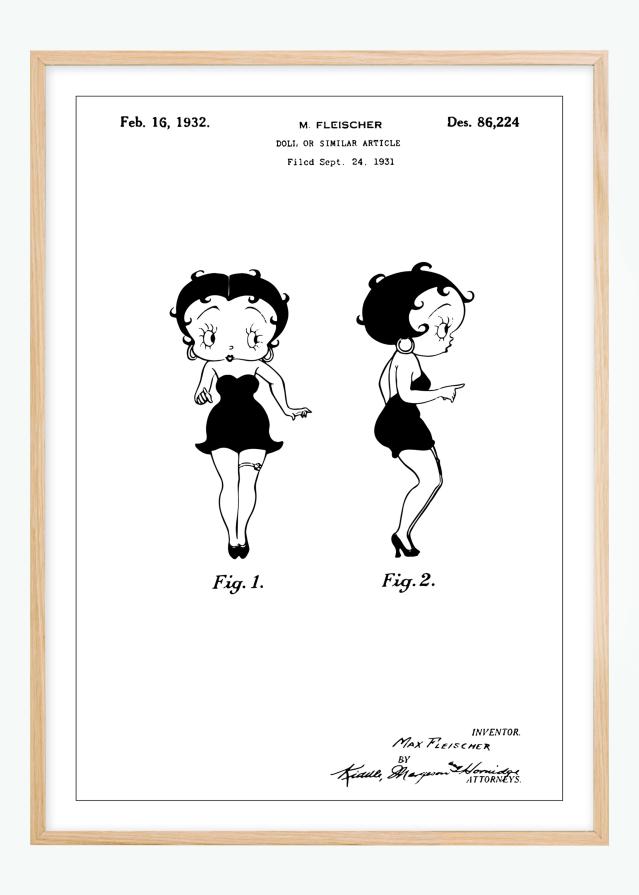 Motív patentov - Betty Boop Plagát