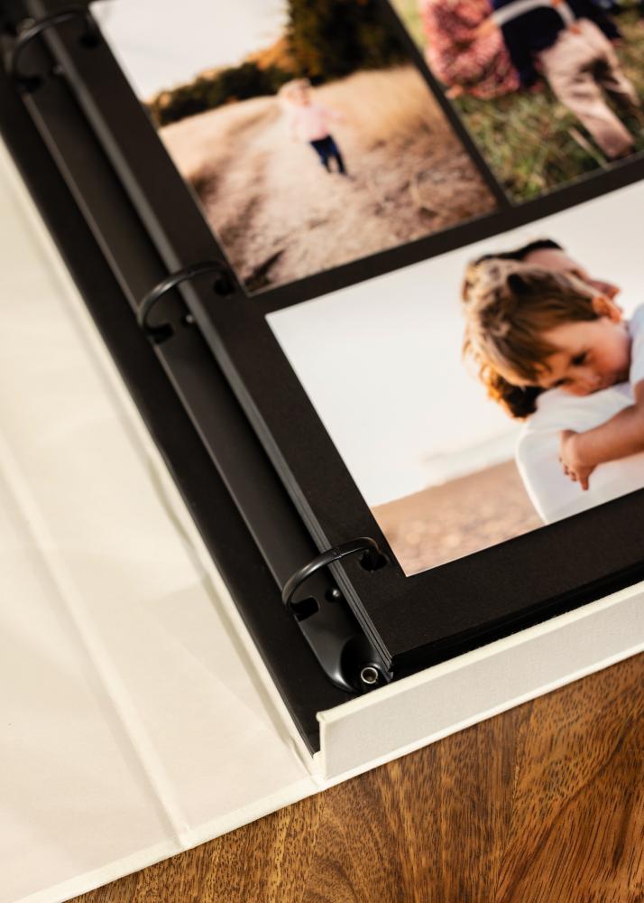 KAILA OUR LOVE STORY Creme - Coffee Table Photo Album (60 Cierna Sidor)