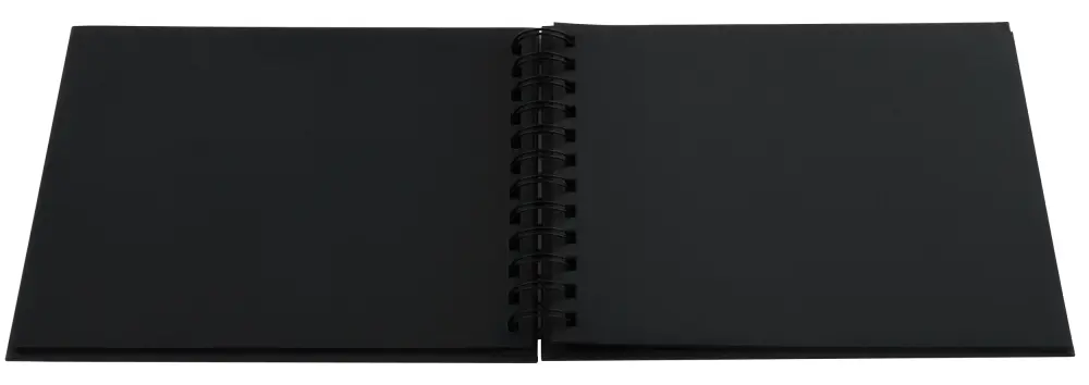 Fun Špirálový album Modrá farba - 23x17 cm (40 Cierna Strany / 20 listov)