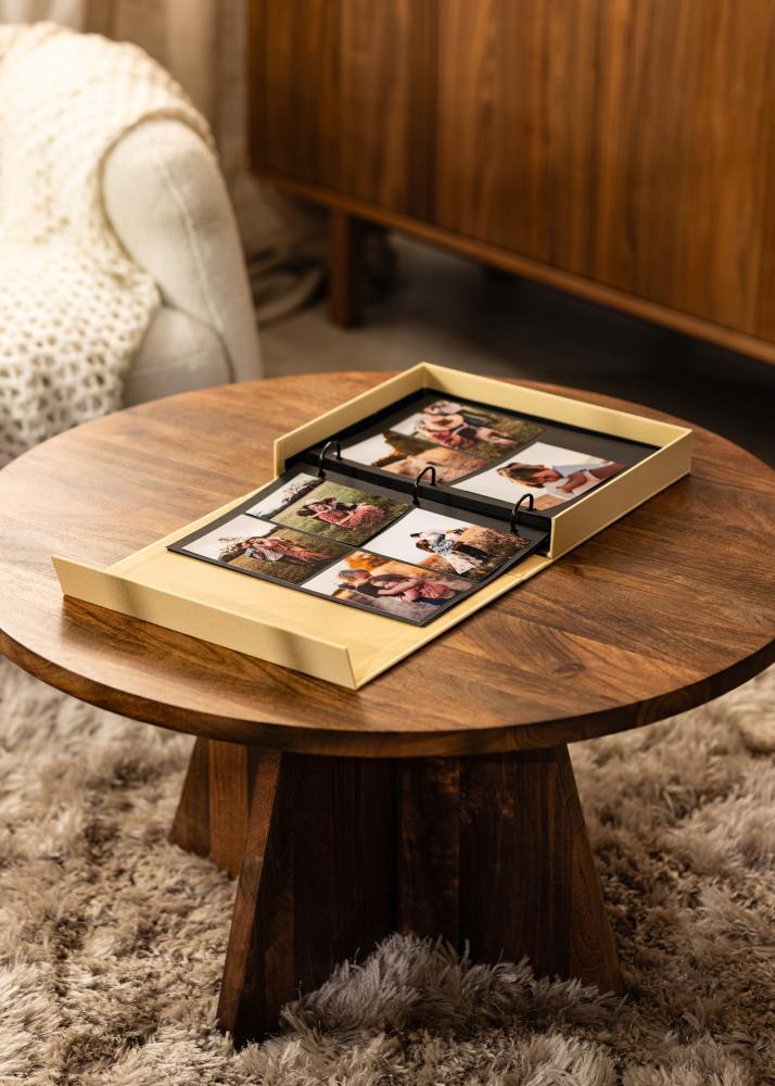 KAILA XOXO Yellow - Coffee Table Photo Album (60 Cierna Strany / 30 listov)