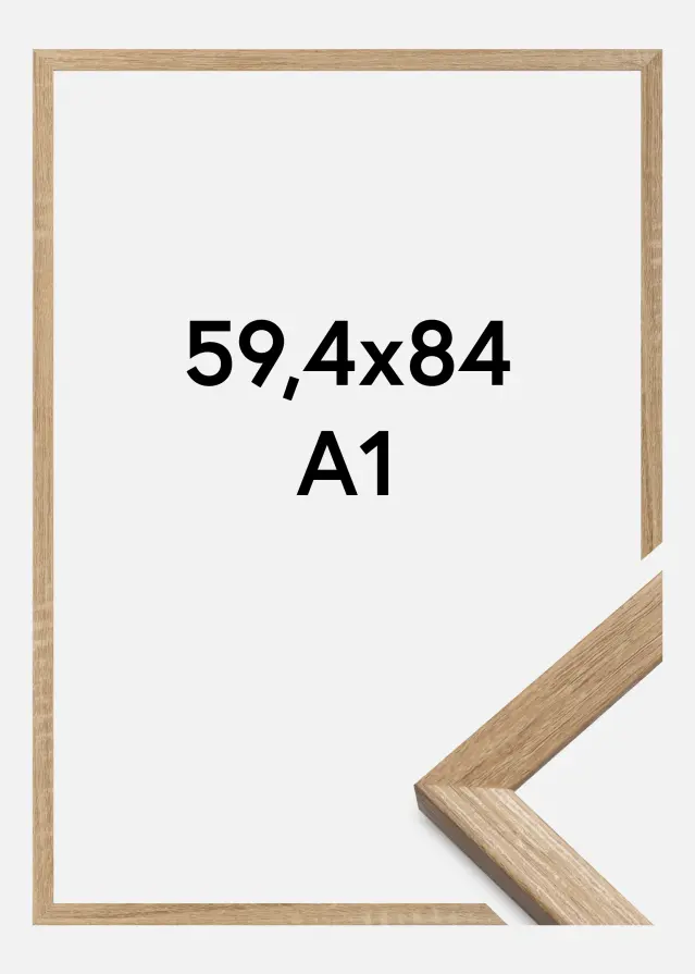 Rám Fiorito Akrylové sklo (Plexisklo) Svetlý dub 59,4x84 cm (A1)