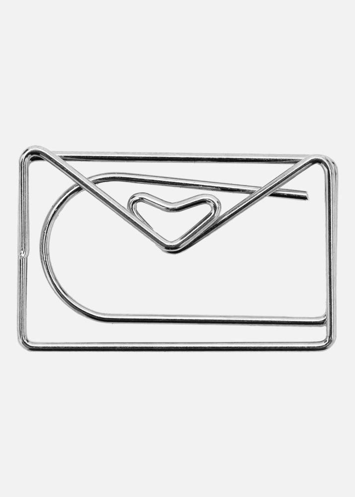 PAC Kov Paperclip Envelope Strieborná