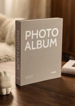 KAILA PHOTO Album Grey - Coffee Table Photo Album (60 Cierna Strany)