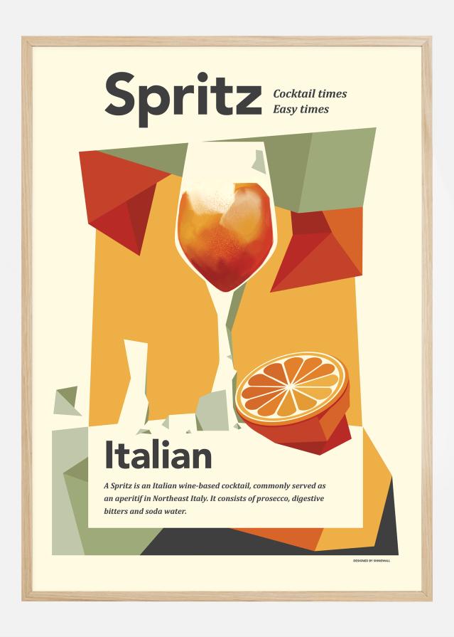 Aperol spritz print Plagát