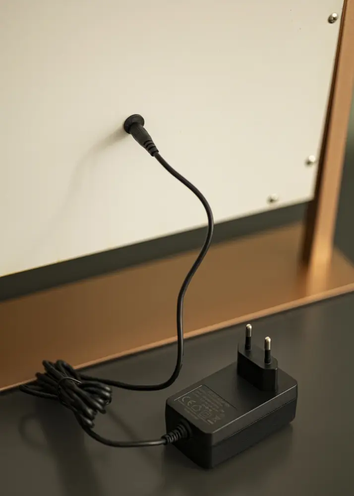 KAILA Kozmetické zrkadlo Stand LED Ružovo-zlatá 30x41 cm