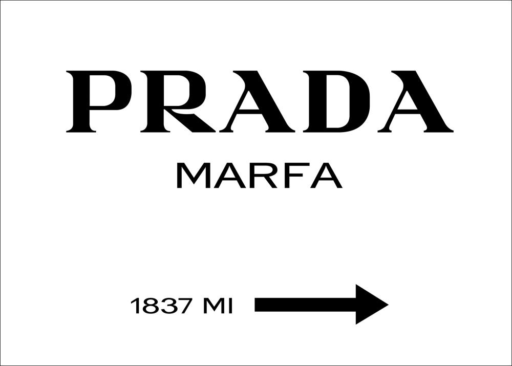 Prada Black Plagát