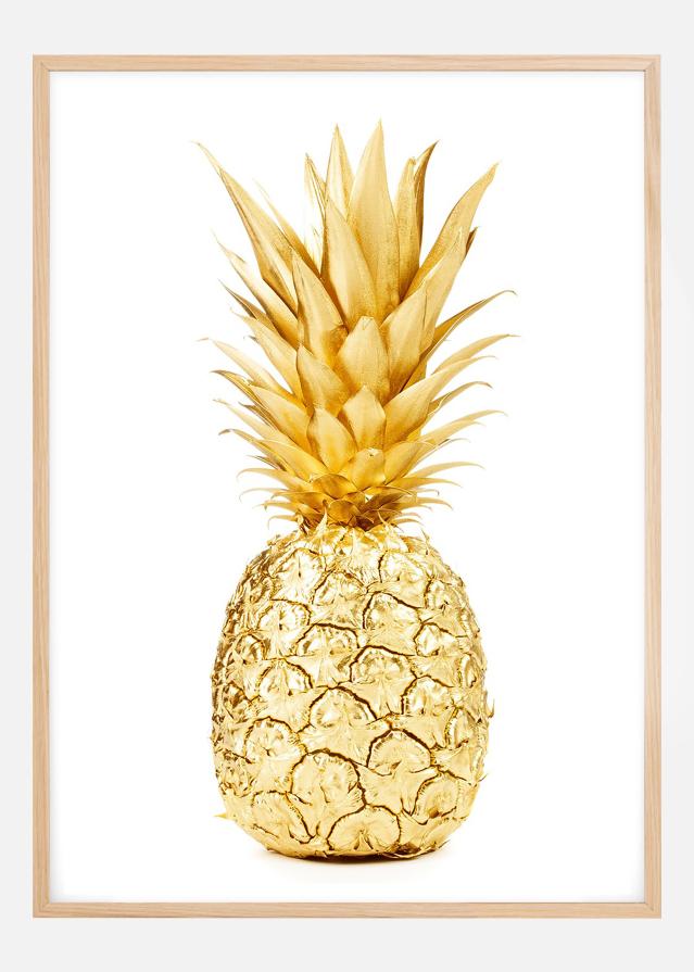 Gold Pineapple Plagát