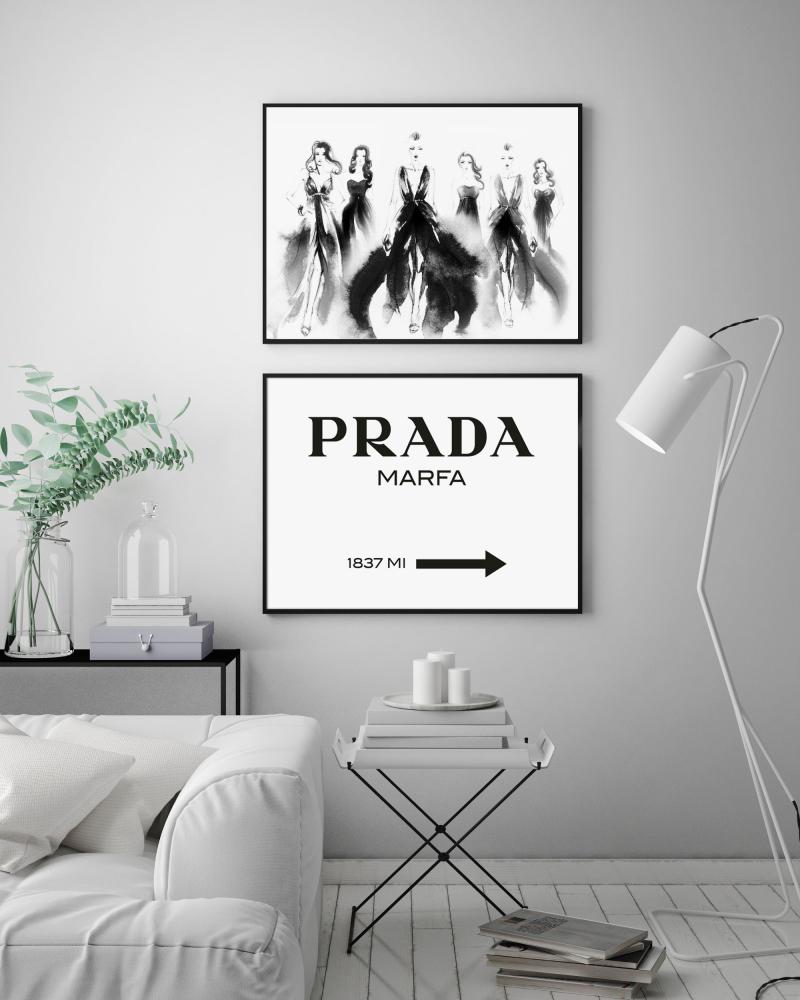 Prada Black Plagát