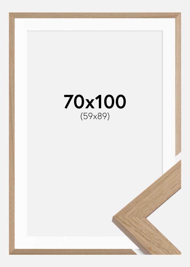 Rám Trendline Dub 70x100 cm - Pasparta Biela 60x90 cm