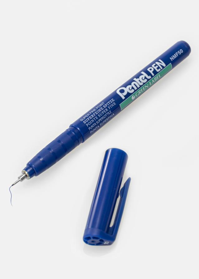 Pentel NMF50-C - Modrá farba Pero pre popis v albume - 0,5 mm